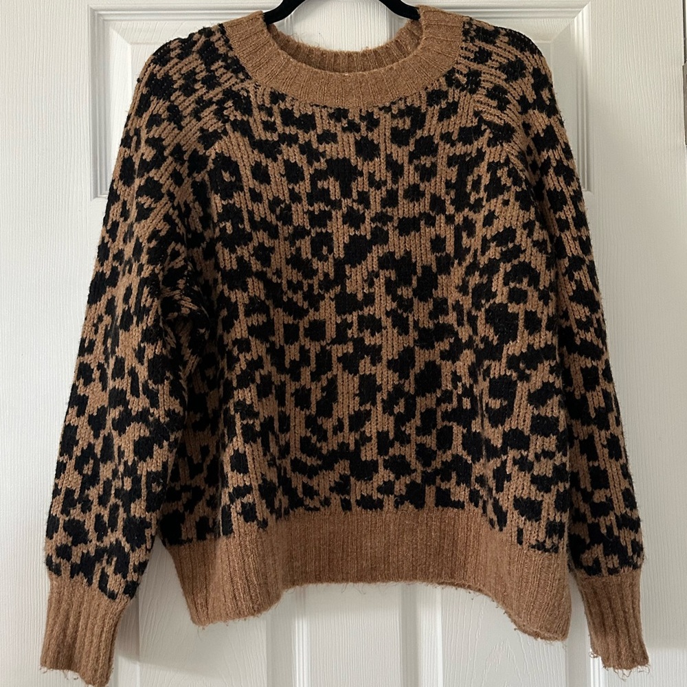 Old Navy Animal Print Sweater- Medium
